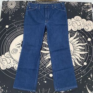 Vintage JCPenney Plain Pockets Bootcut Jeans Mens 40x31 Blue Cotton Denim USA
